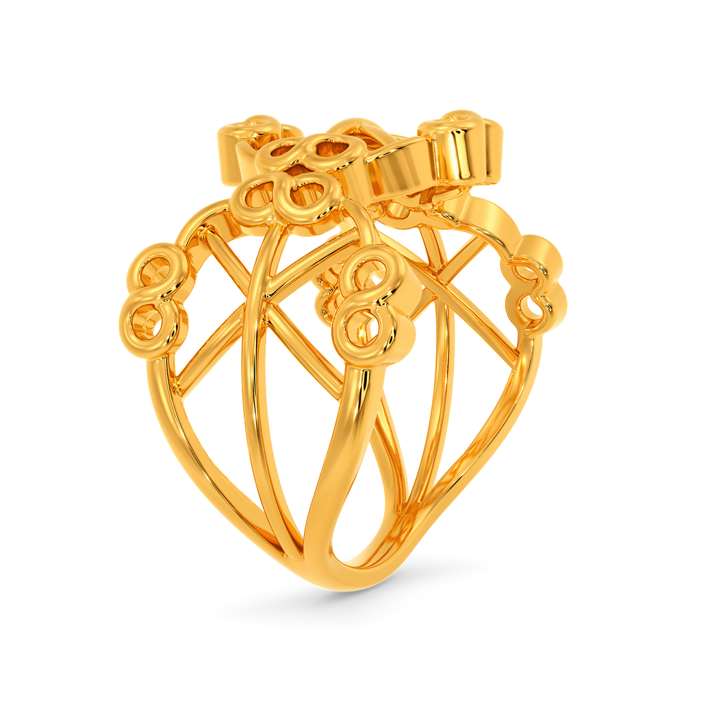 Cora Crochet Gold Rings image