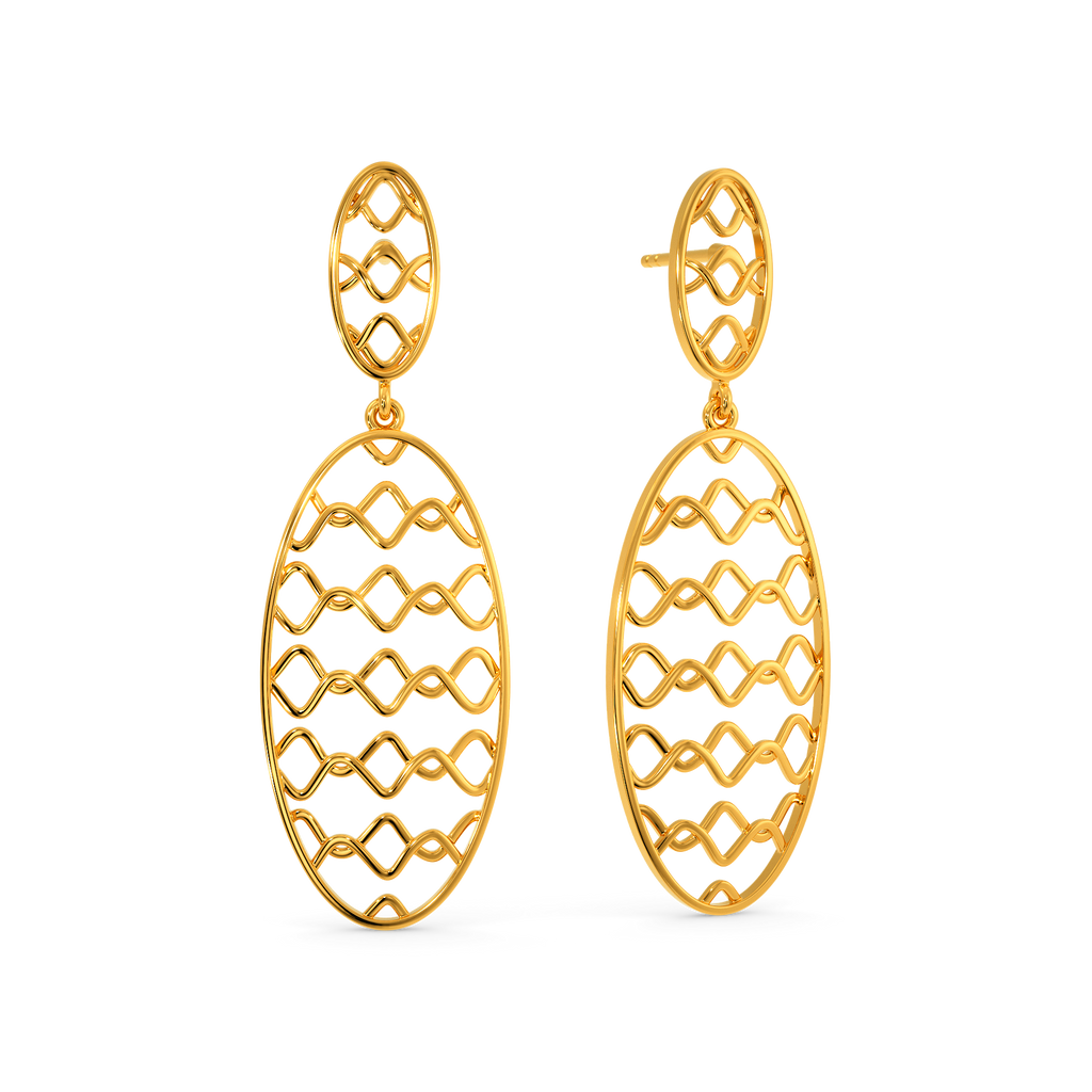 Cozy Crazy Loops Gold Earrings