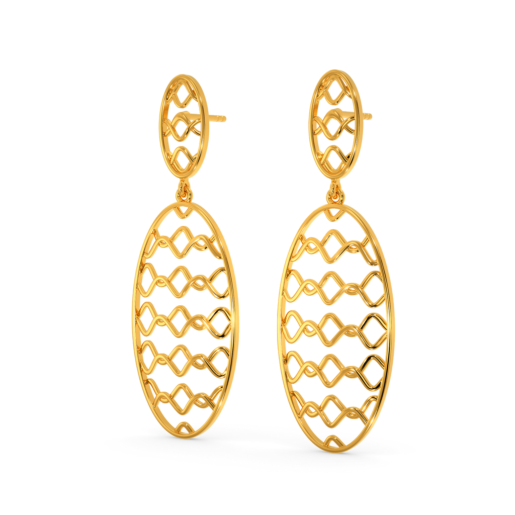 Cozy Crazy Loops Gold Earrings