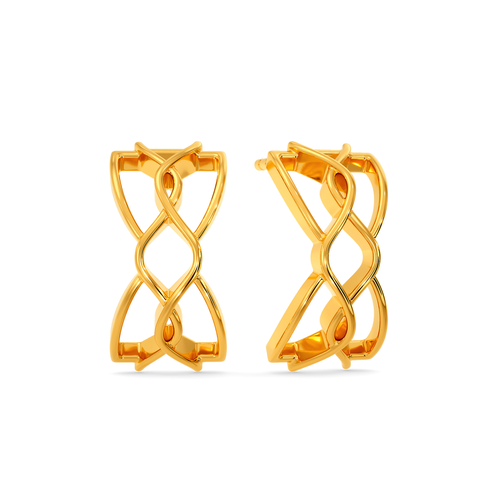 Cozy Crazy Loops Gold Earrings