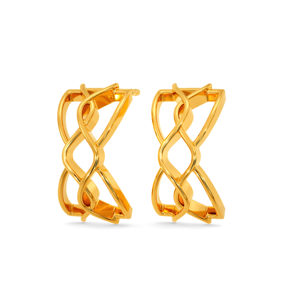 Cozy Crazy Loops Gold Earrings