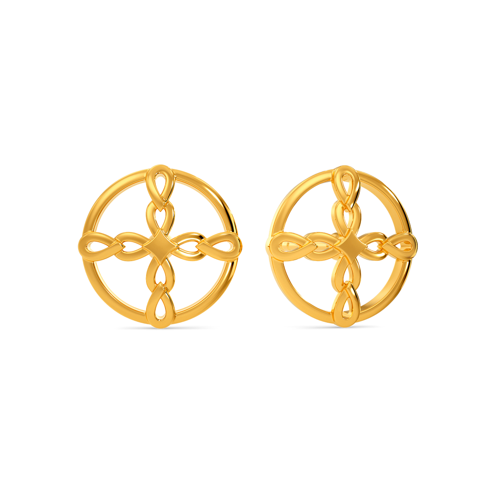 Hooked Hearts Gold Earrings