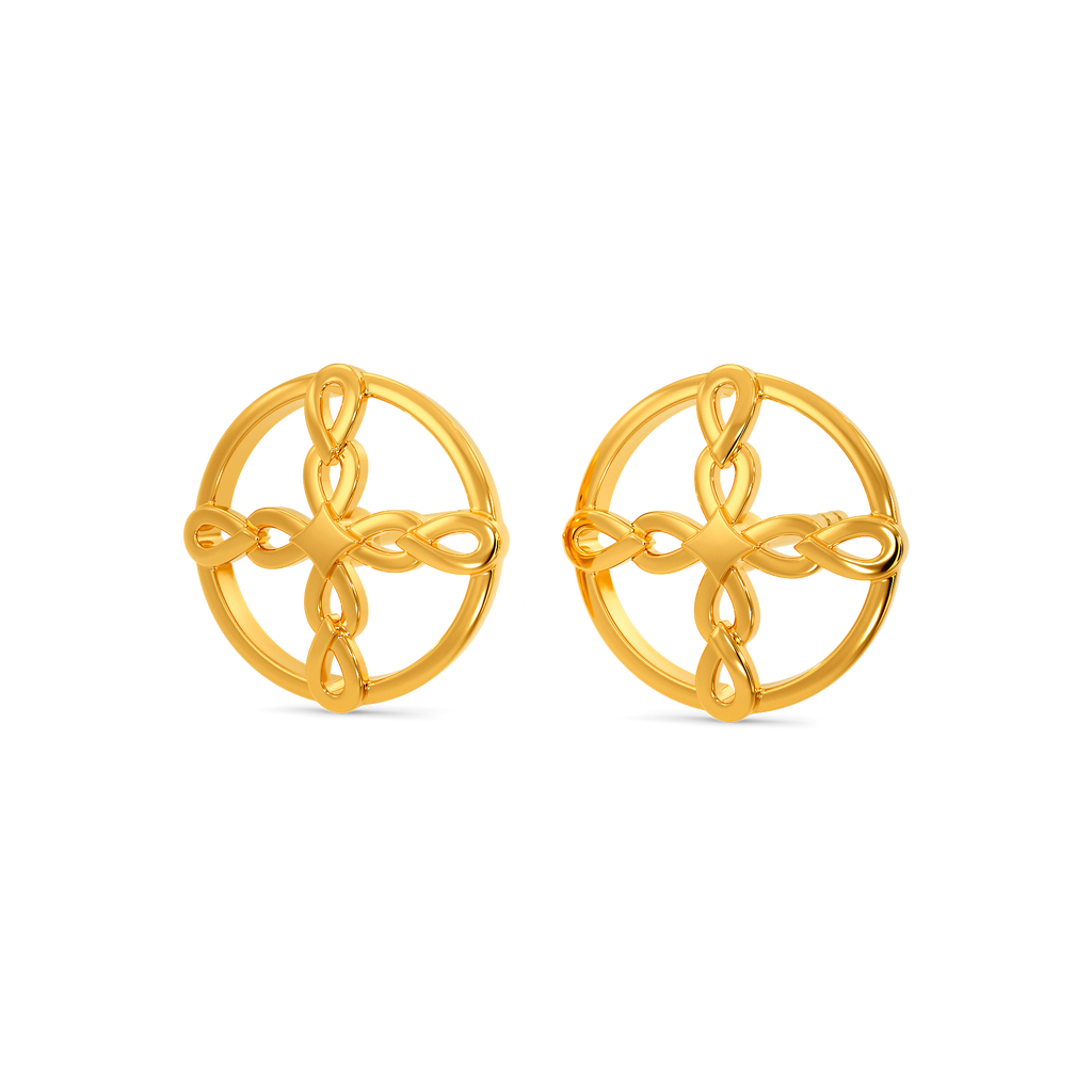 Hooked Hearts Gold Earrings
