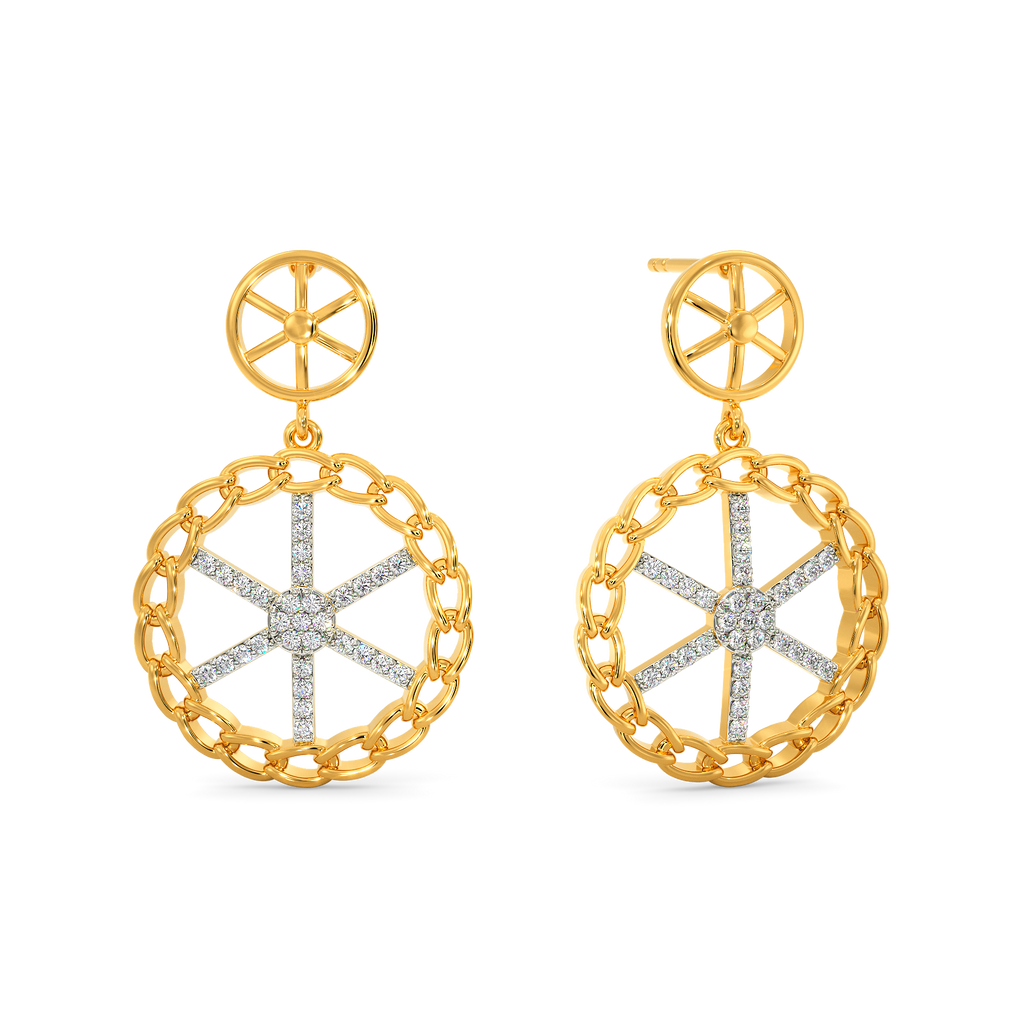 Crochet Zest Diamond Earrings