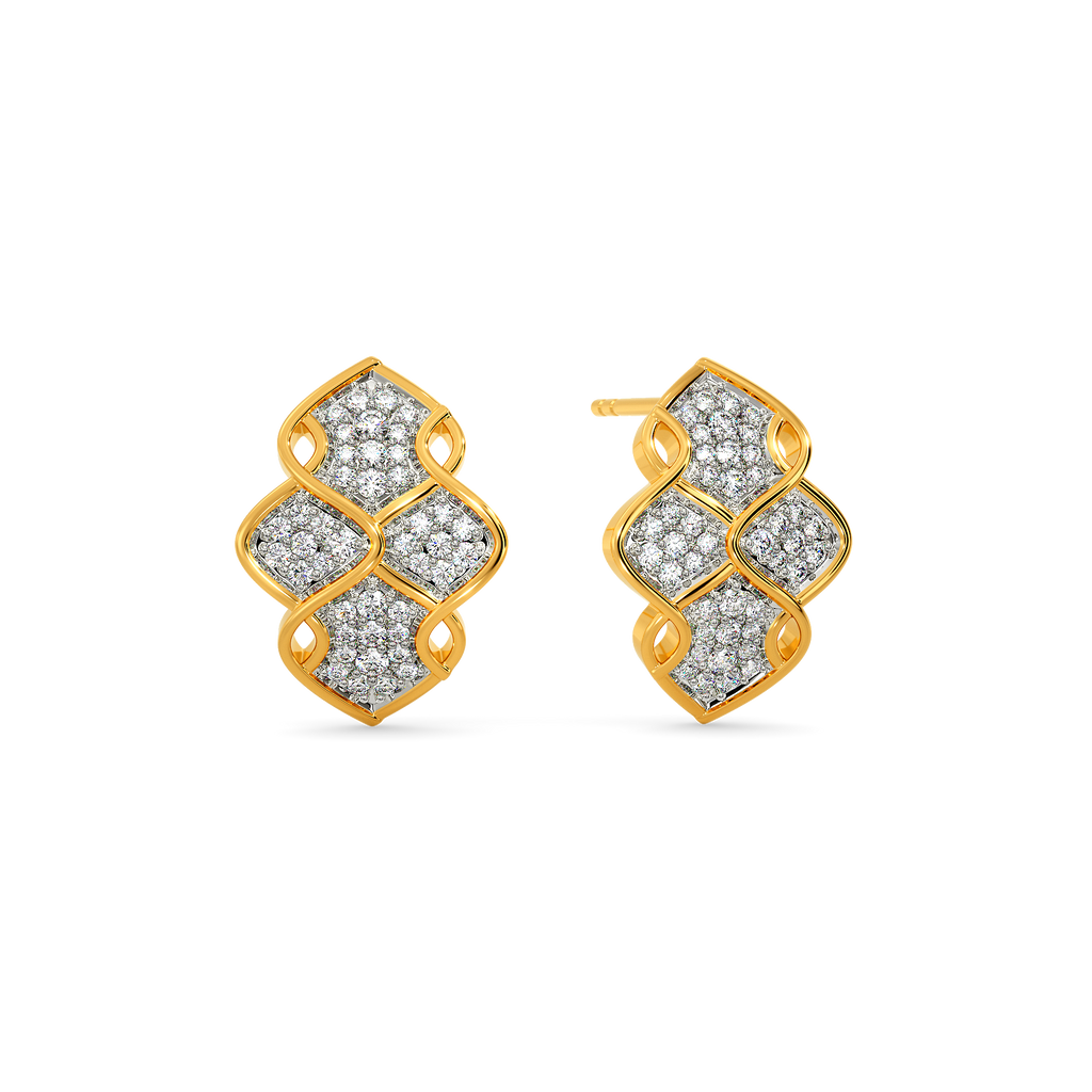 Crazy About Crochet Diamond Earrings