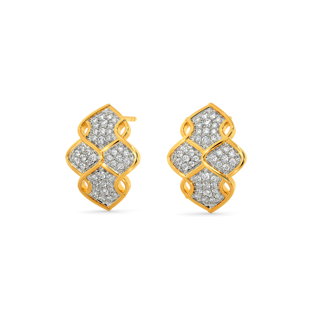 Crazy About Crochet Diamond Earrings