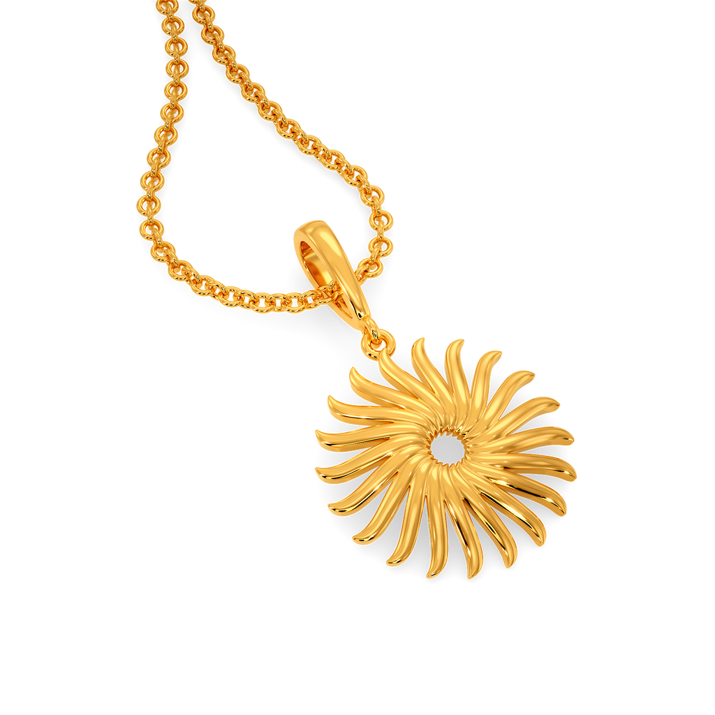 Summer Drape Gold Pendants