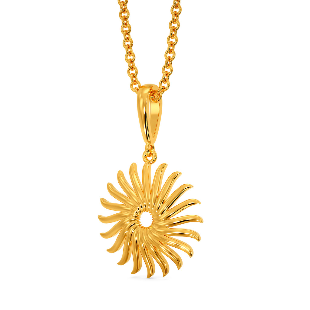 Summer Drape Gold Pendants