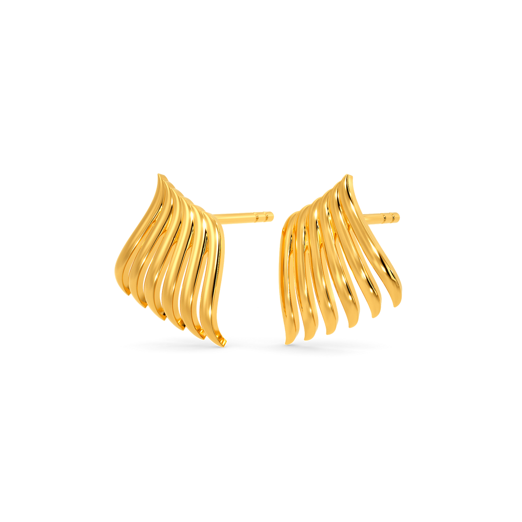 Summer Drape Gold Earrings