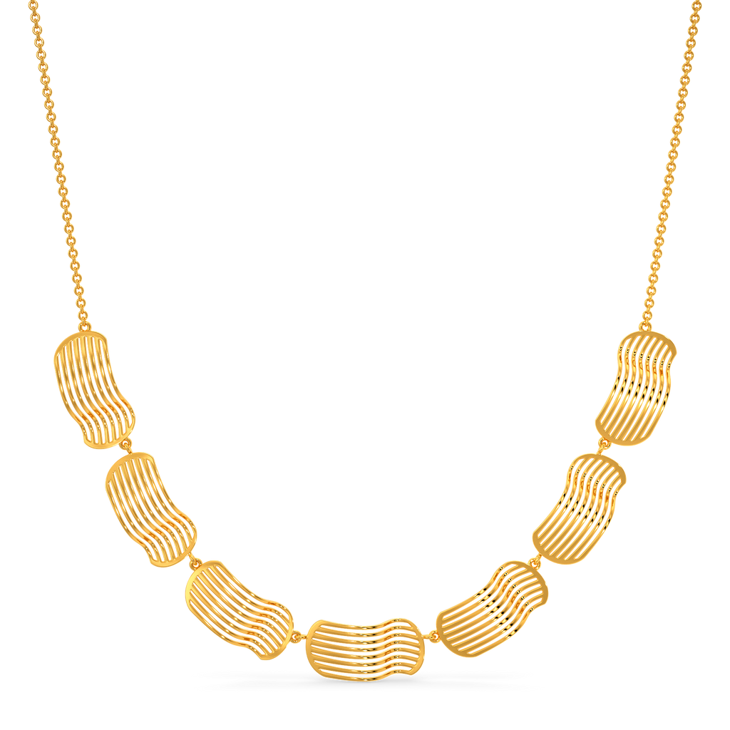 Drape Disco Gold Necklaces