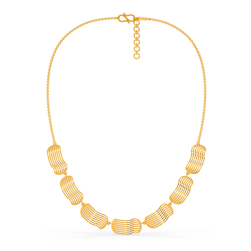 Drape Disco Gold Necklaces