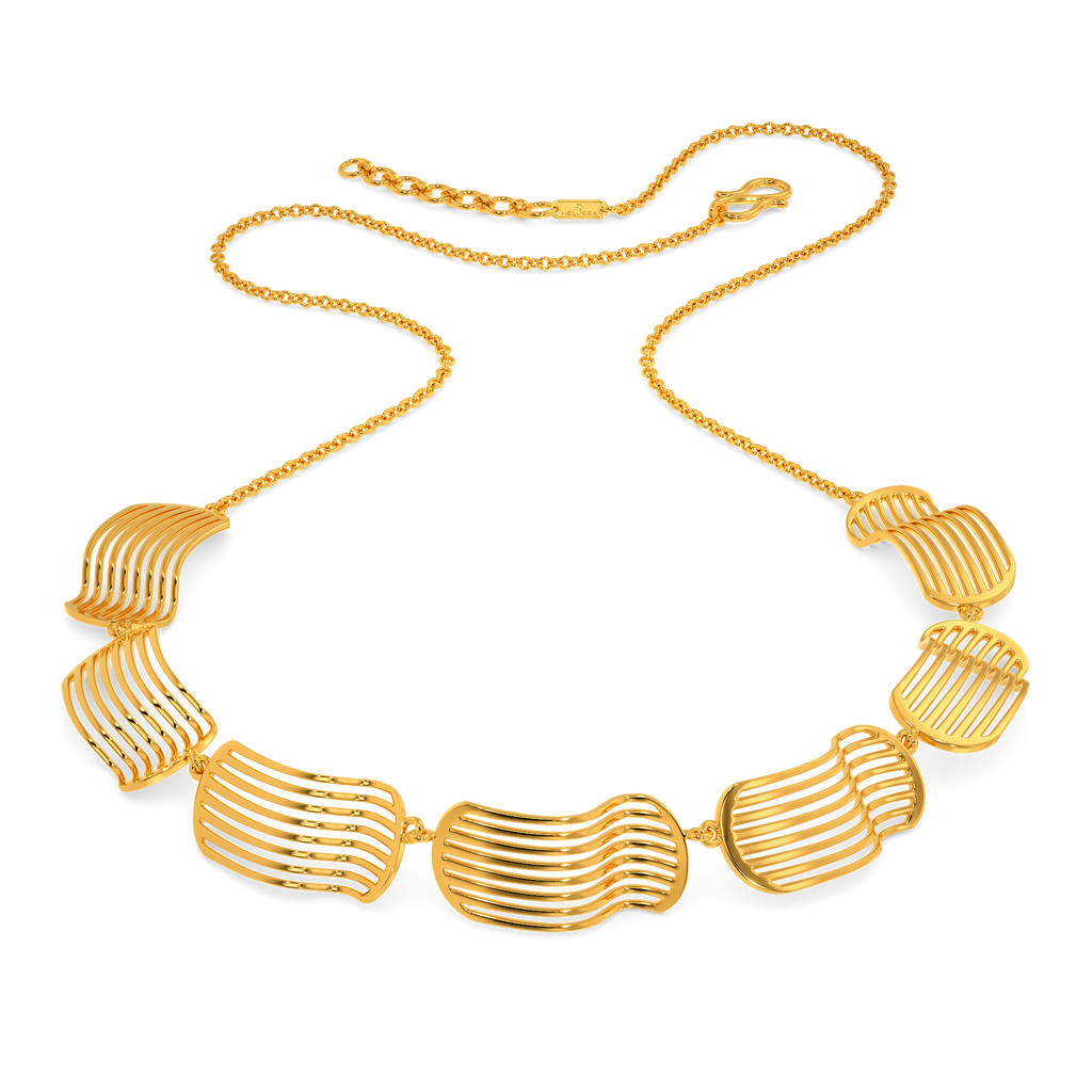 Drape Disco Gold Necklaces