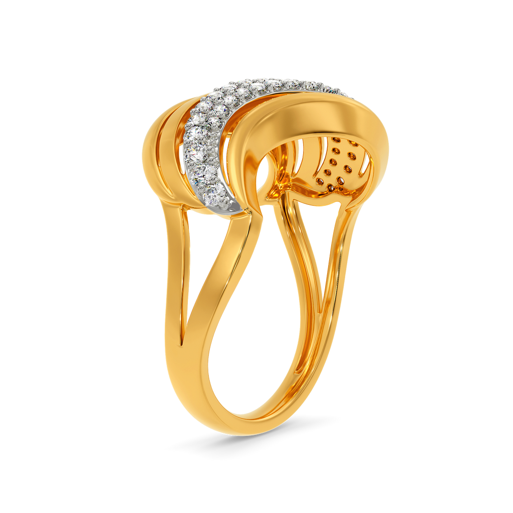 Drape Game Diamond Rings image