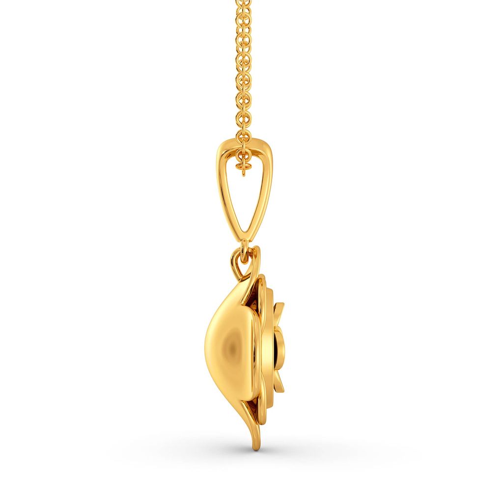 Fleur de Corbeau Gold Pendants