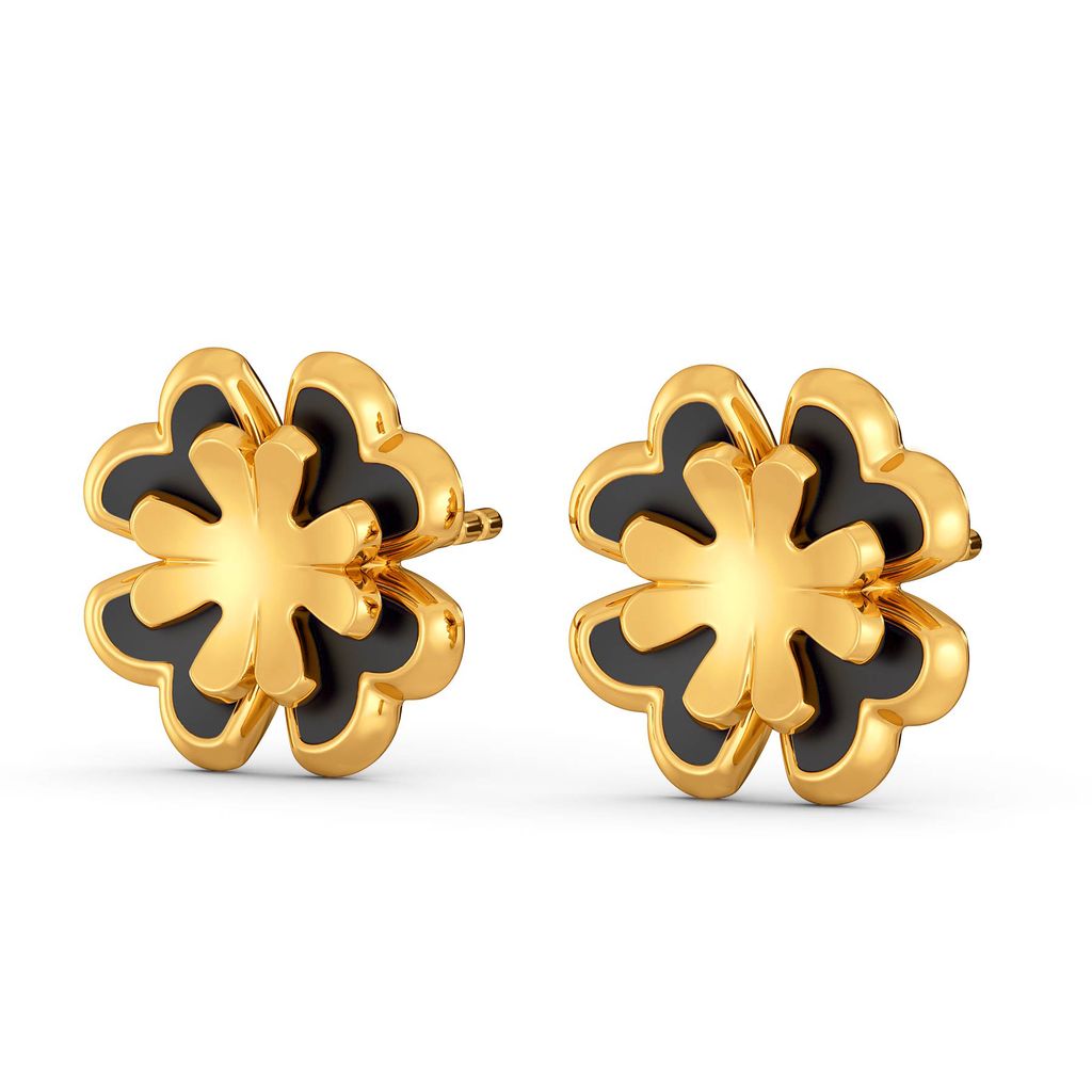 Bold N Sable Gold Earrings