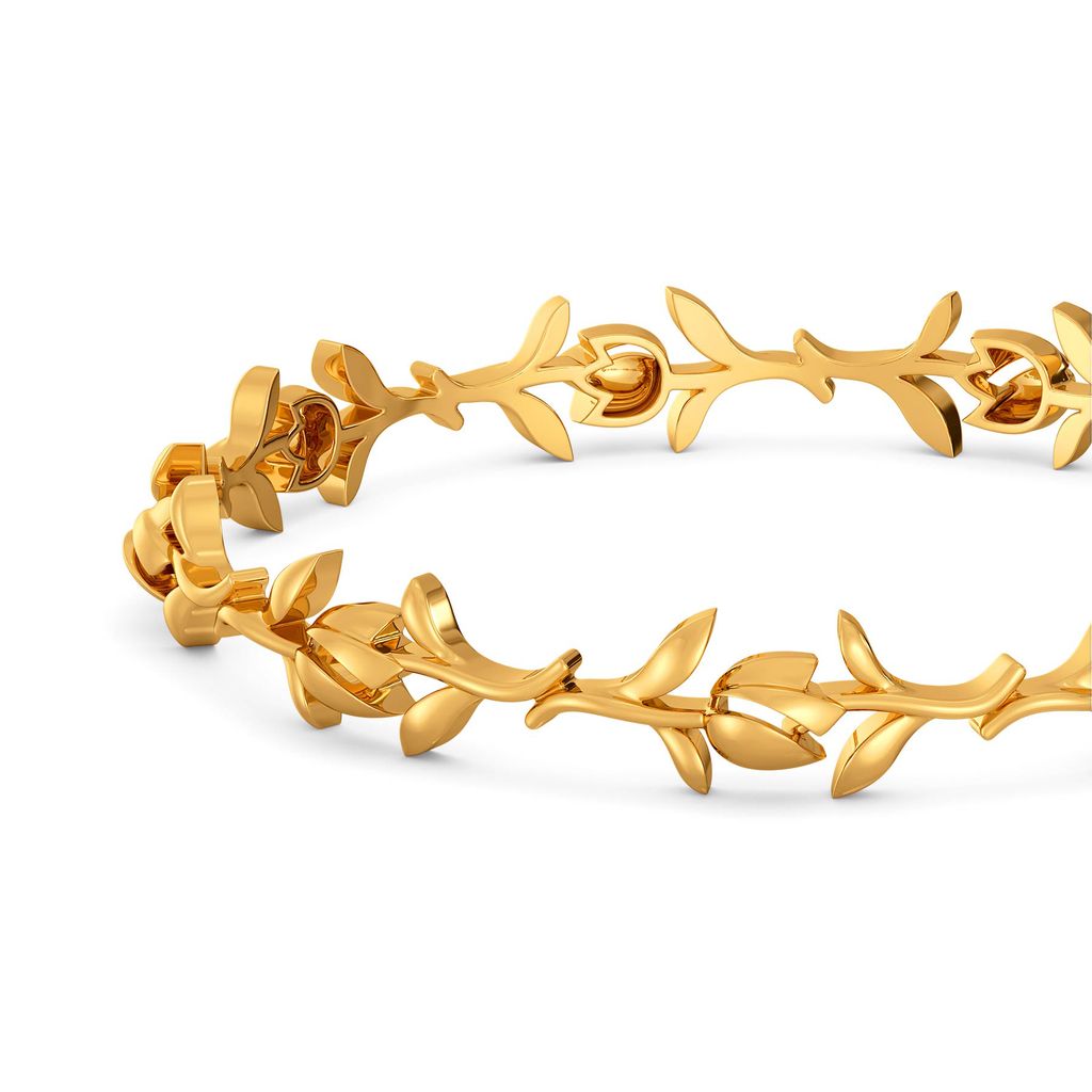 Glasual Vines Gold Bangles