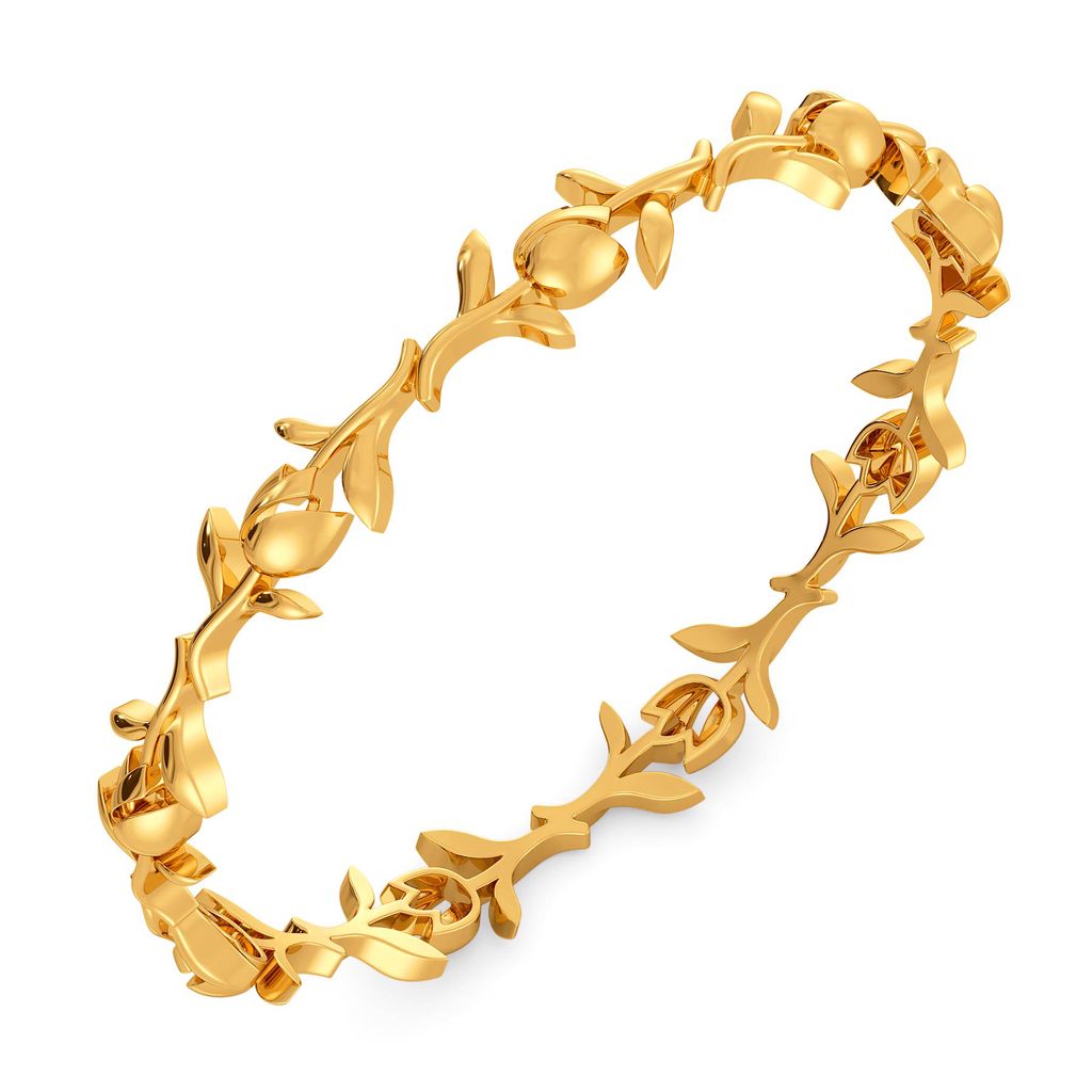 Glasual Vines Gold Bangles