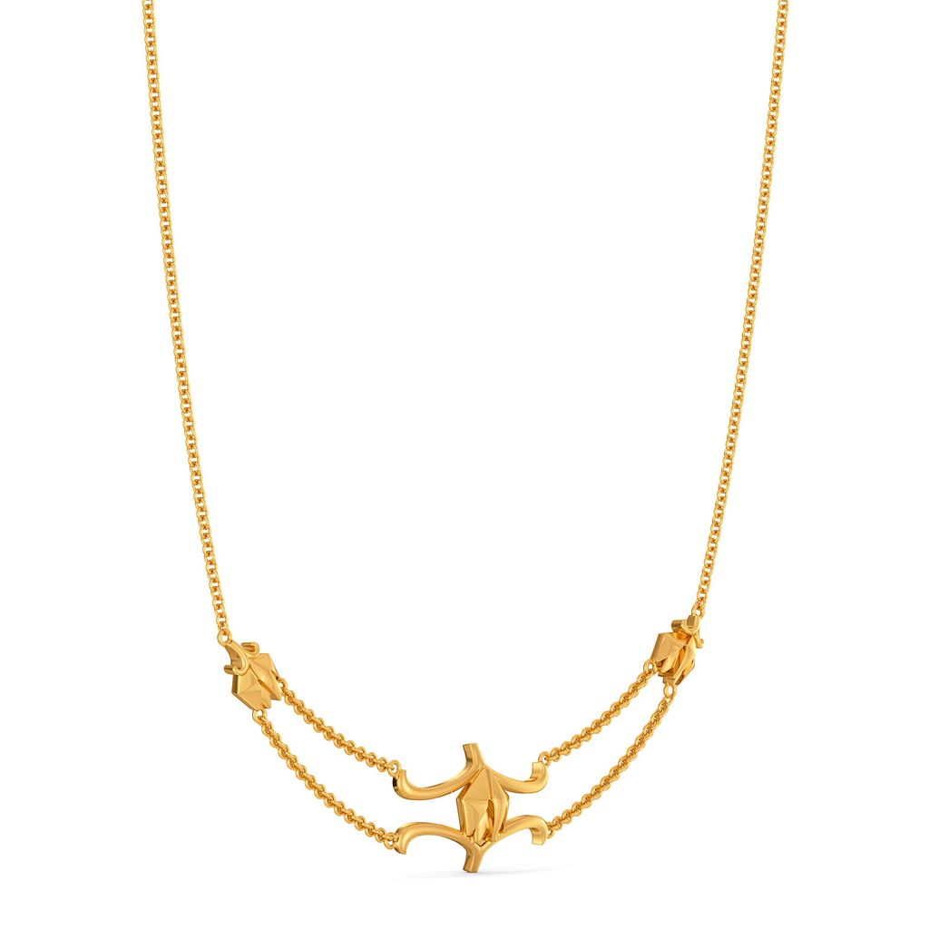 A Bud Shade Gold Necklaces