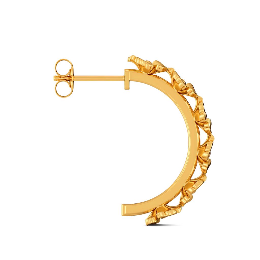 Midnight Florals Gold Earrings