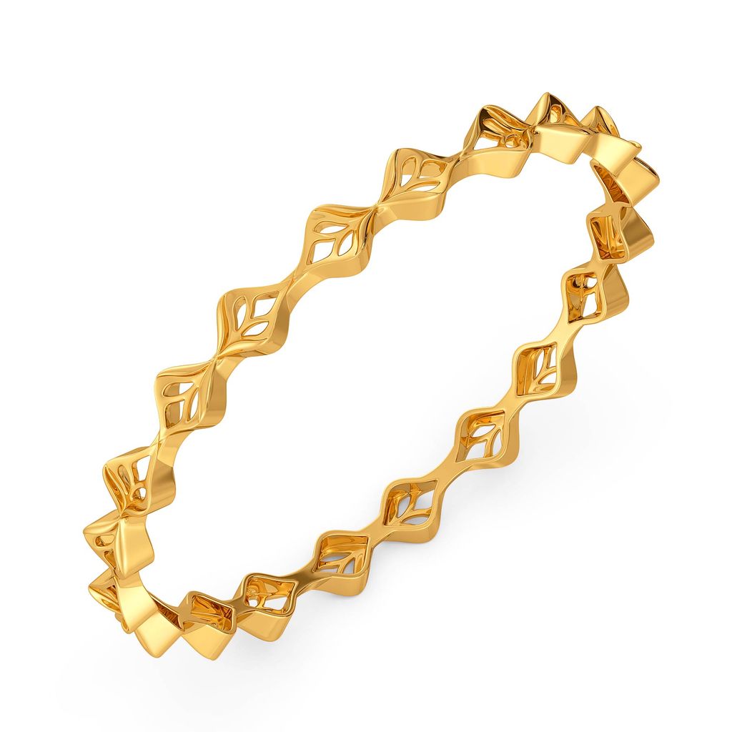 Braidy Dews Gold Bangles