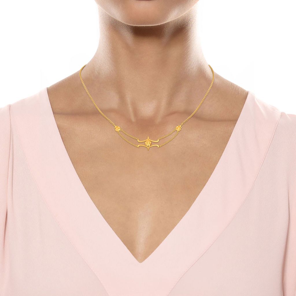 A Bud Shade Gold Necklaces