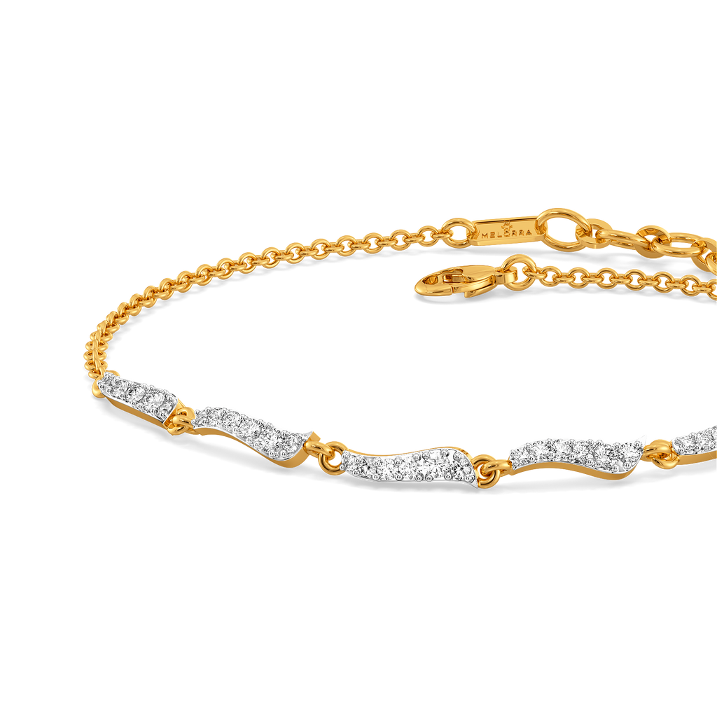 Glam Drapes Diamond Bracelets