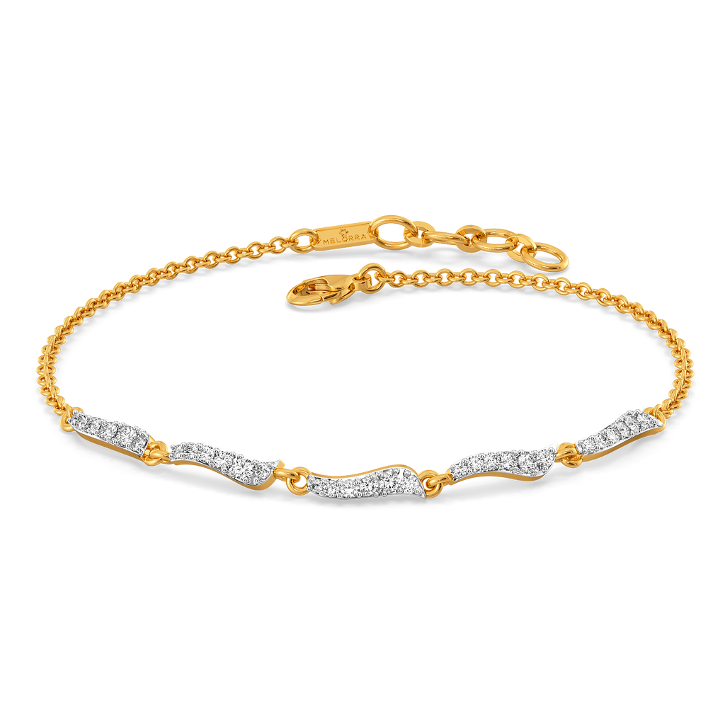 Glam Drapes Diamond Bracelets