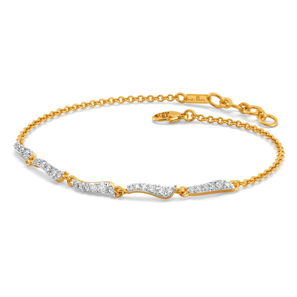 Glam Drapes Diamond Bracelets