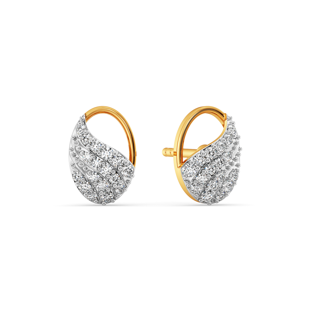 Glam Drapes Diamond Earrings