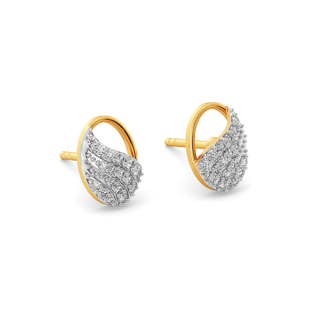 Glam Drapes Diamond Earrings