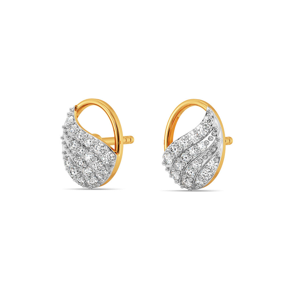 Glam Drapes Diamond Earrings