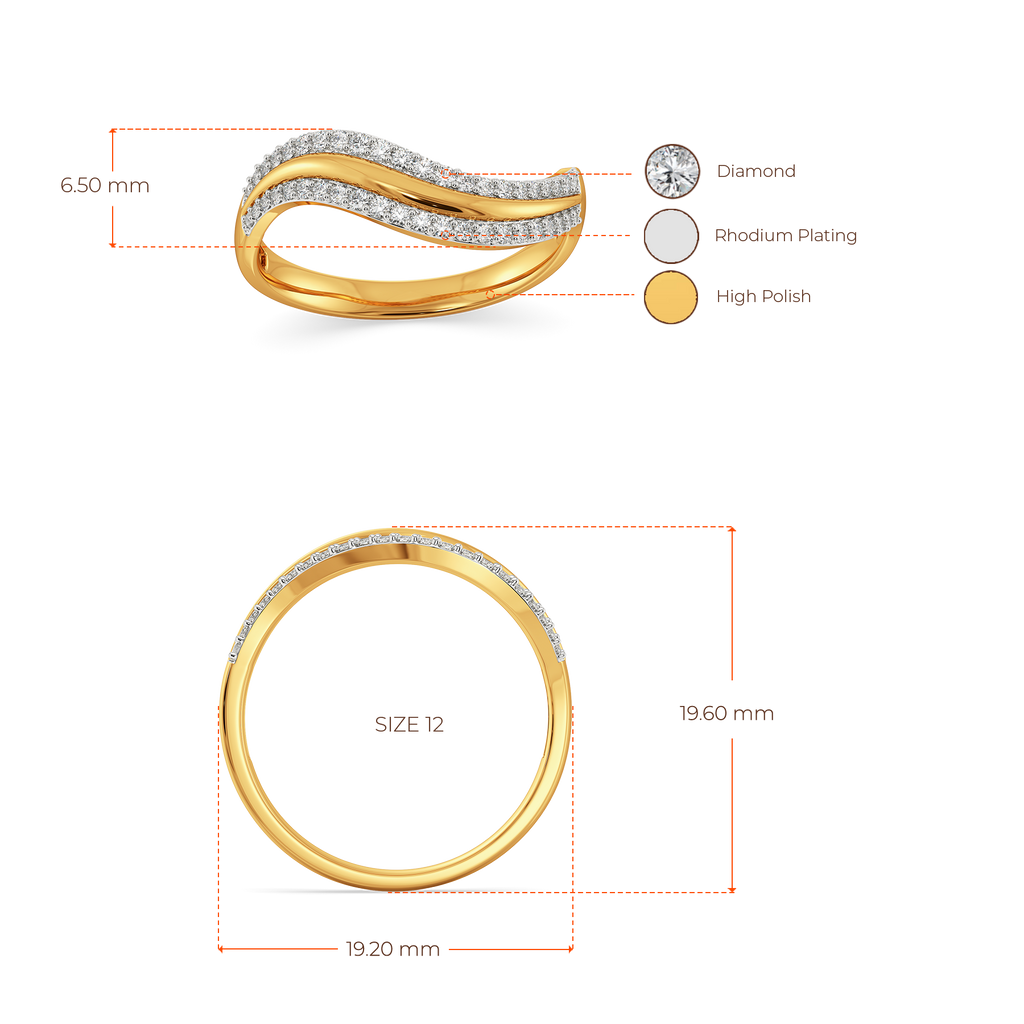 Drapes of Elegance Diamond Rings image