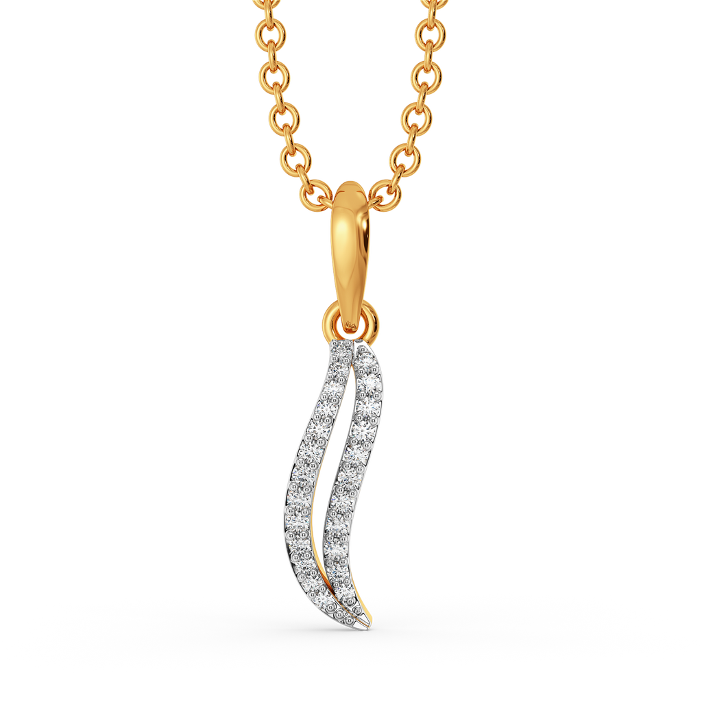 Drapes of Elegance Diamond Pendants