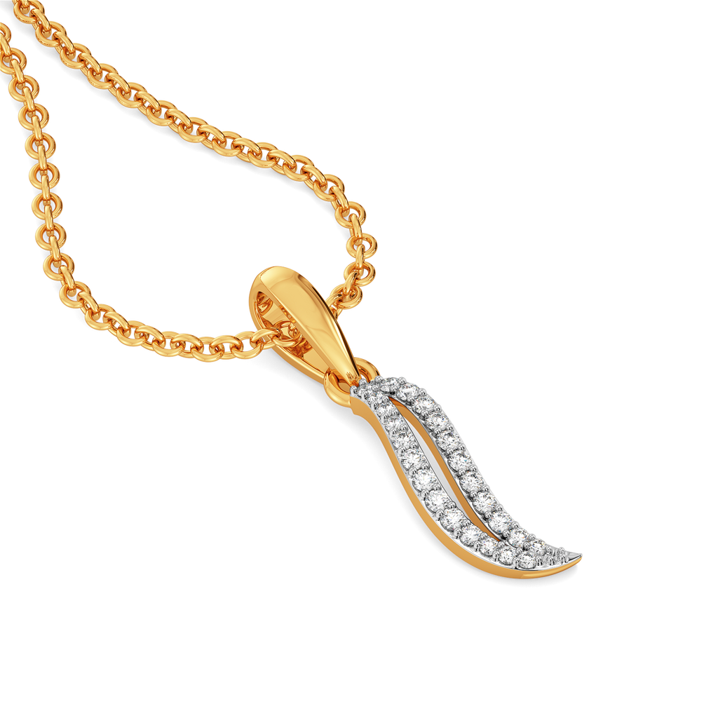 Drapes of Elegance Diamond Pendants