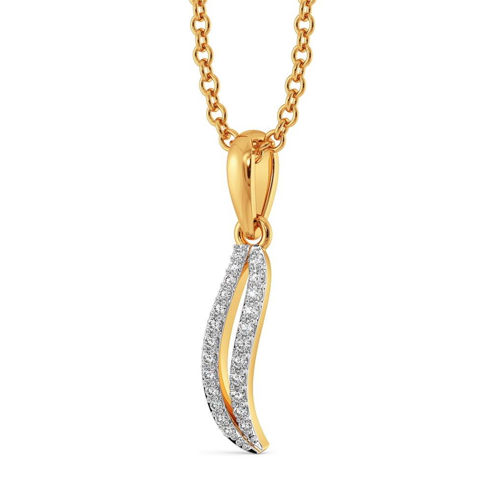 Drapes of Elegance Diamond Pendants