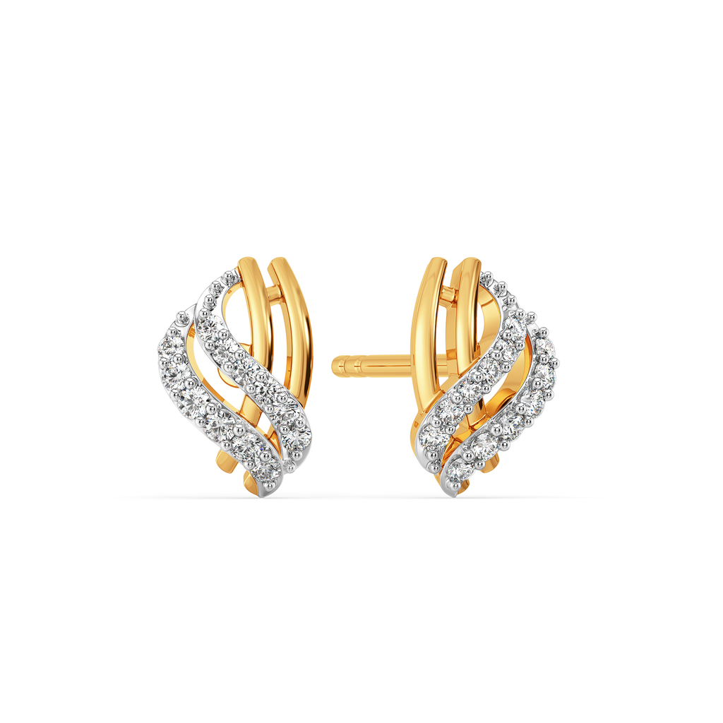 Drapes of Elegance Diamond Earrings