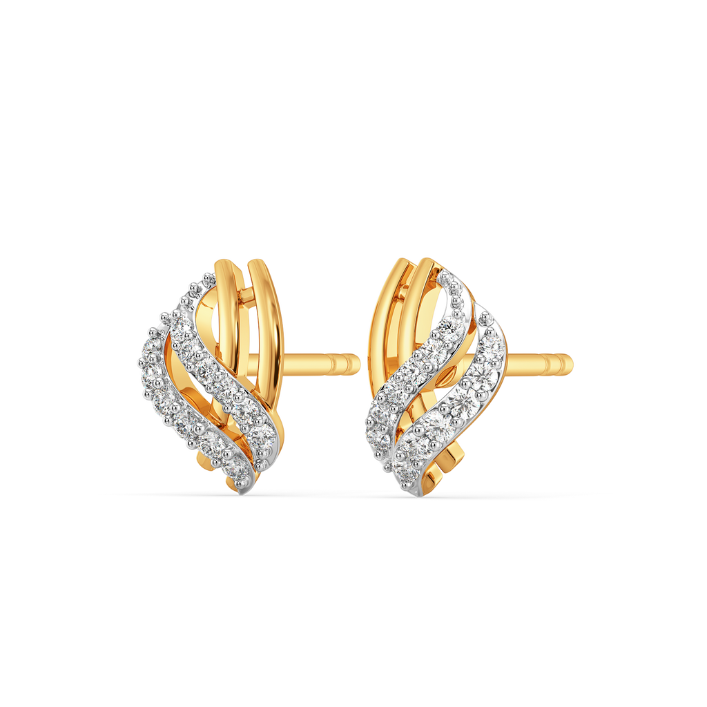 Drapes of Elegance Diamond Earrings