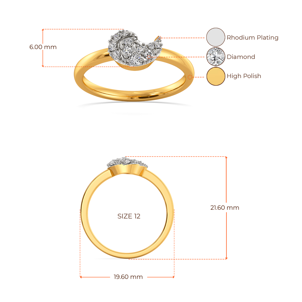 Beauty of Drapes Diamond Rings image