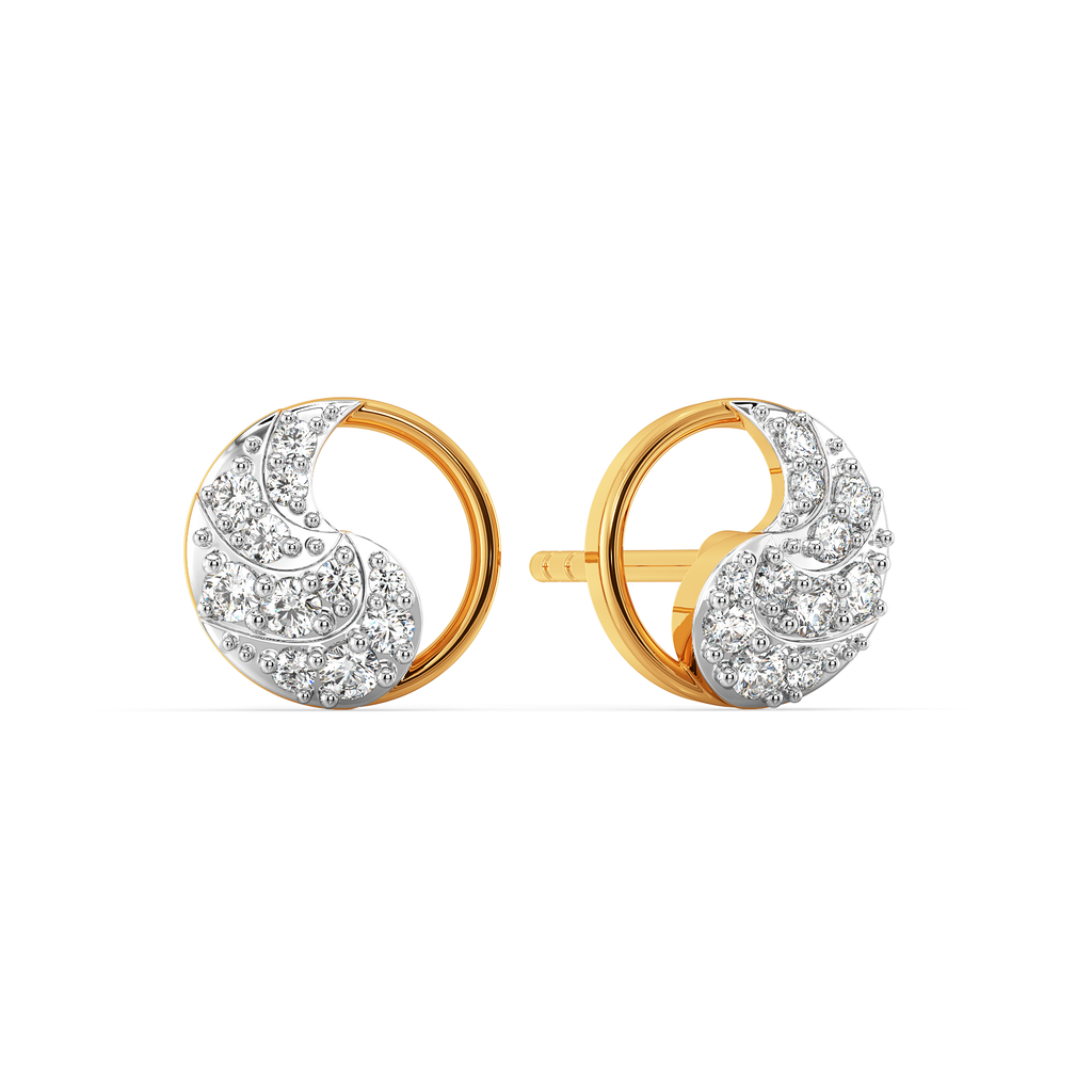 Beauty of Drapes Diamond Earrings