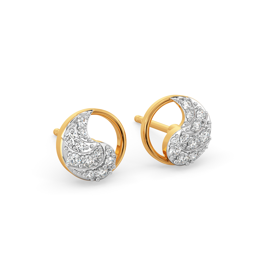 Beauty of Drapes Diamond Earrings