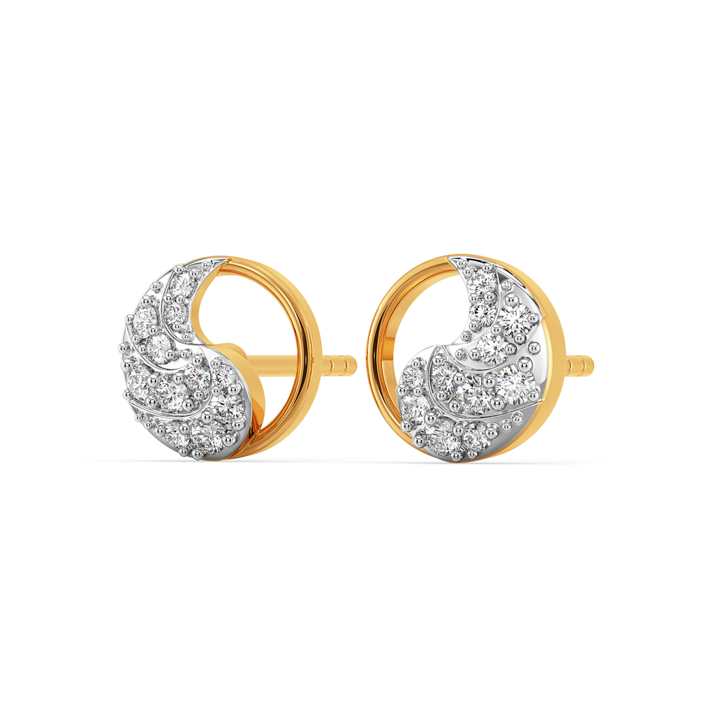 Beauty of Drapes Diamond Earrings