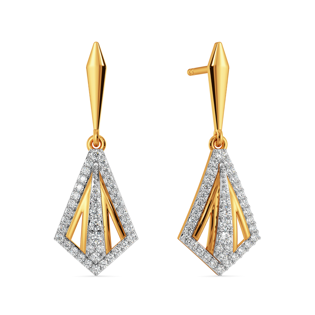 Drapes Defined Diamond Earrings