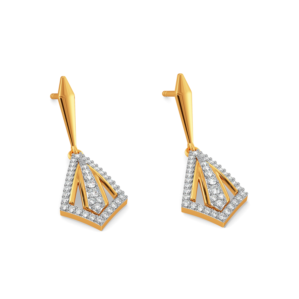 Drapes Defined Diamond Earrings