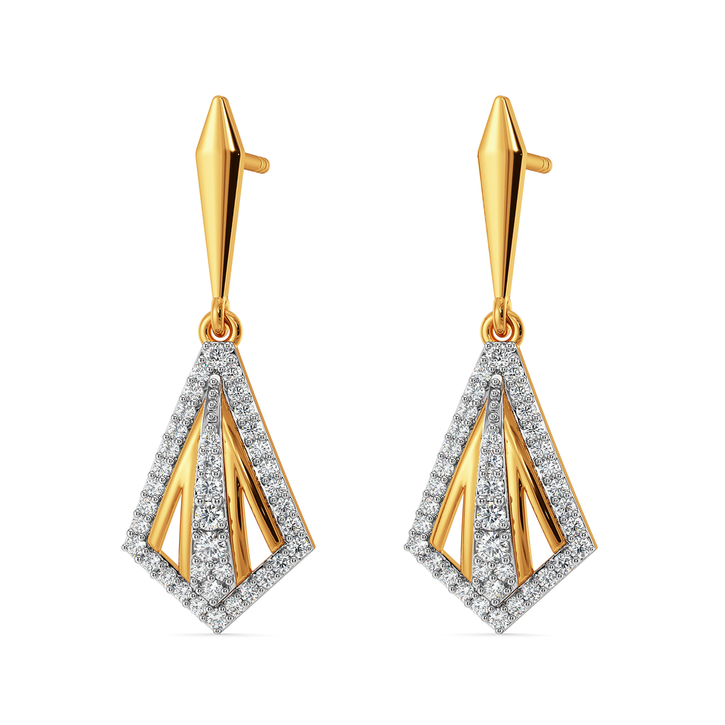 Drapes Defined Diamond Earrings