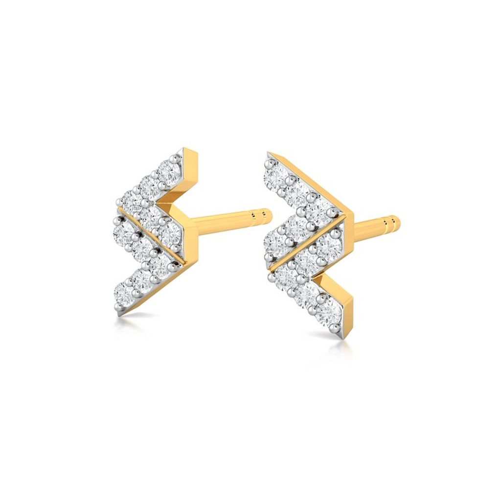 Double Vision Diamond Earrings
