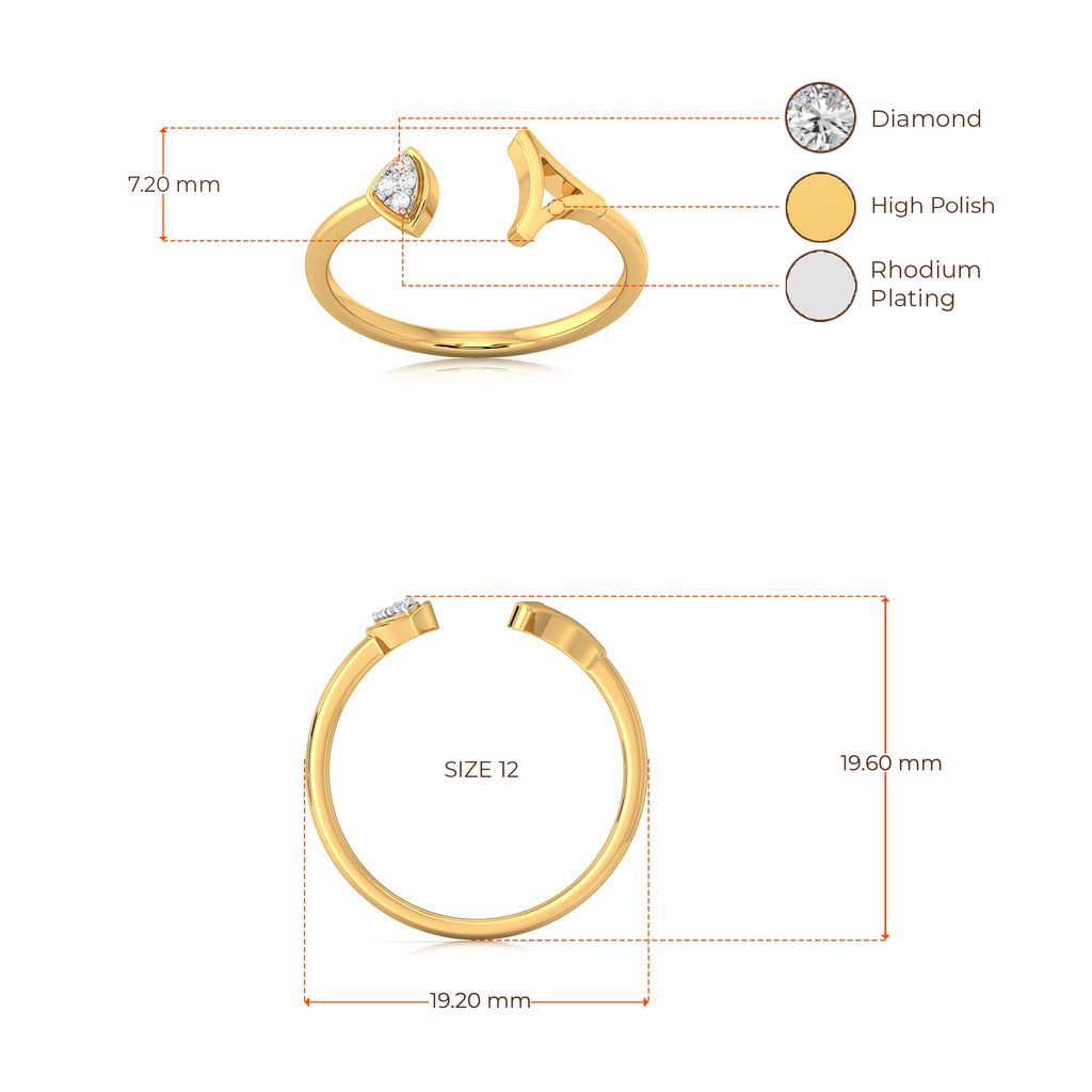 Triangular Tango Diamond Rings image