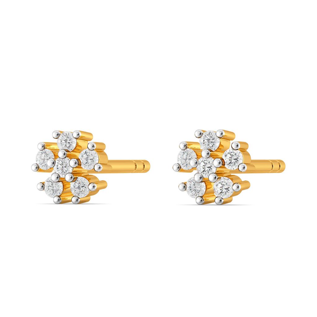 Itsy Bitsy Florals Diamond Earrings