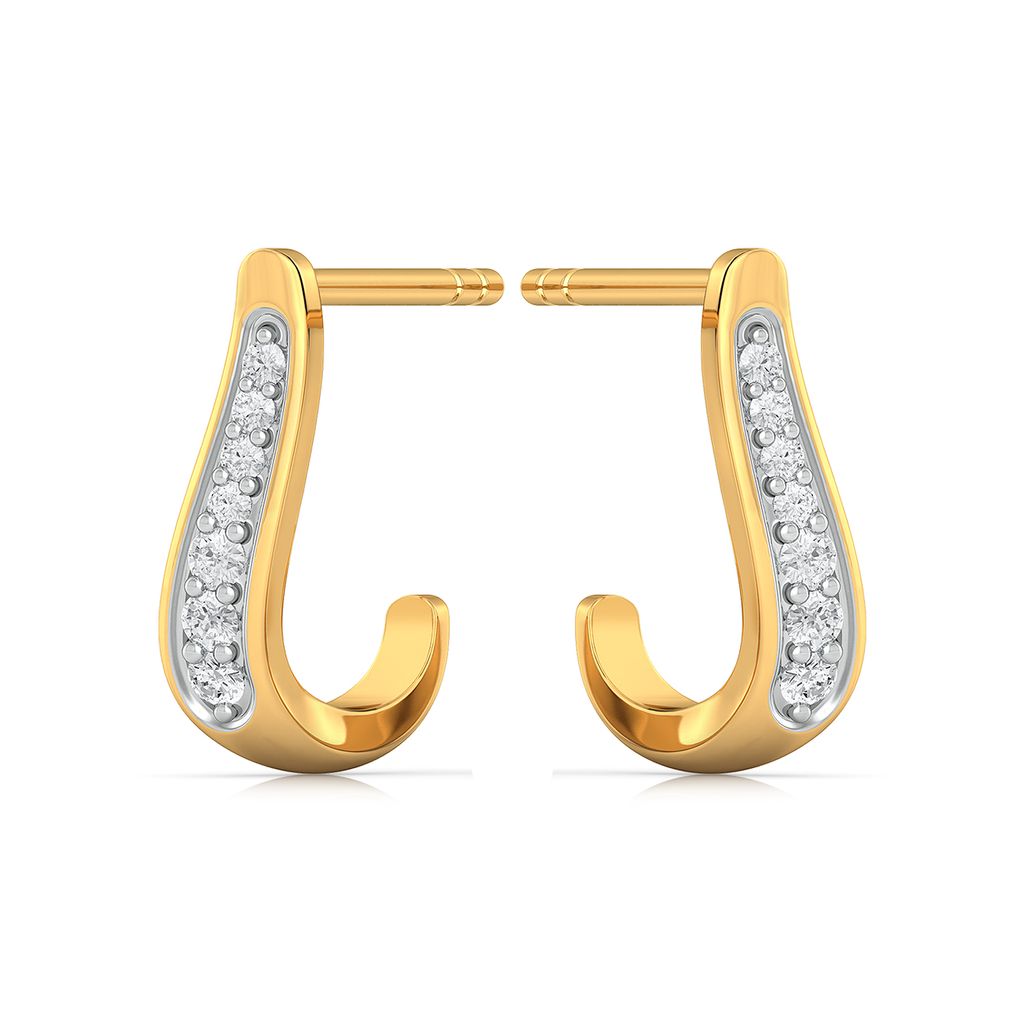 Coil Voile Diamond Earrings