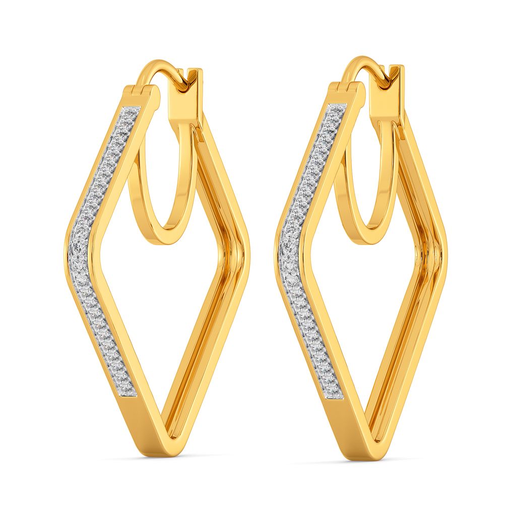 Loop De Hoop Diamond Earrings