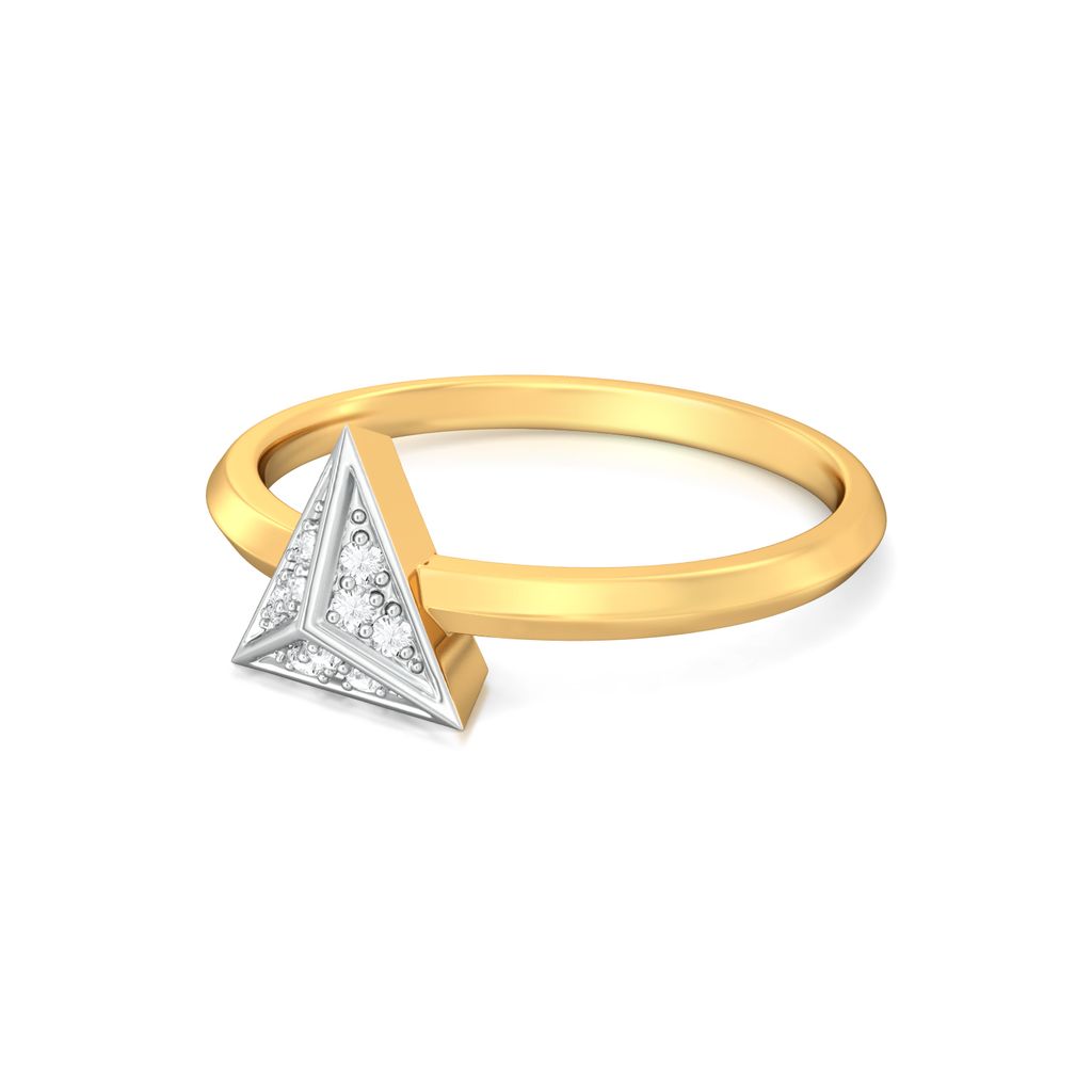 Spangle Triangle Diamond Rings image